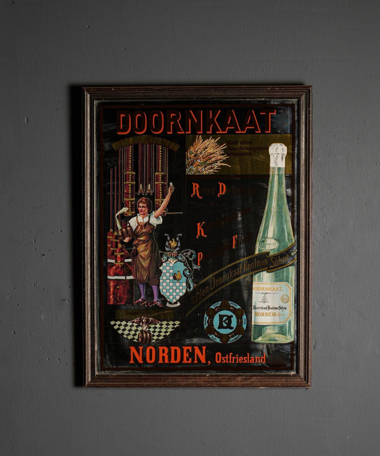 Doornkaat Cam Altı Boyama Ayna