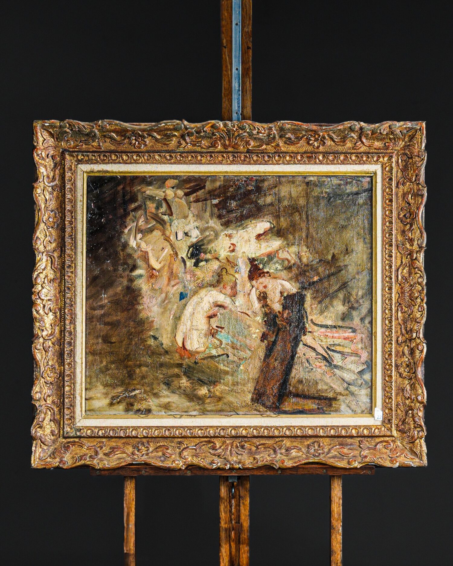 Yıkanan Kadınlar Yağlı Boya Tablo - Görsel 1