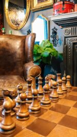 Büyük Ahşap Satranç Sehpası