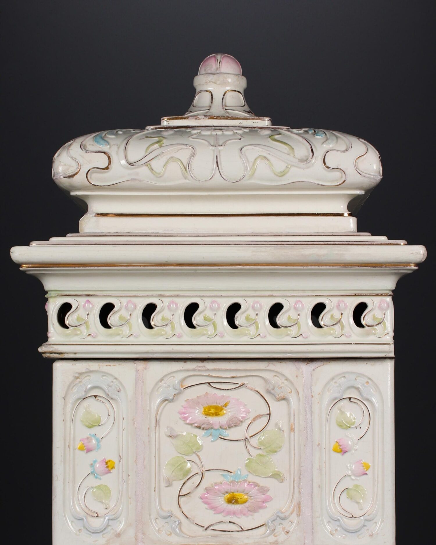 Çinili Art Nouveau Soba - Görsel 7