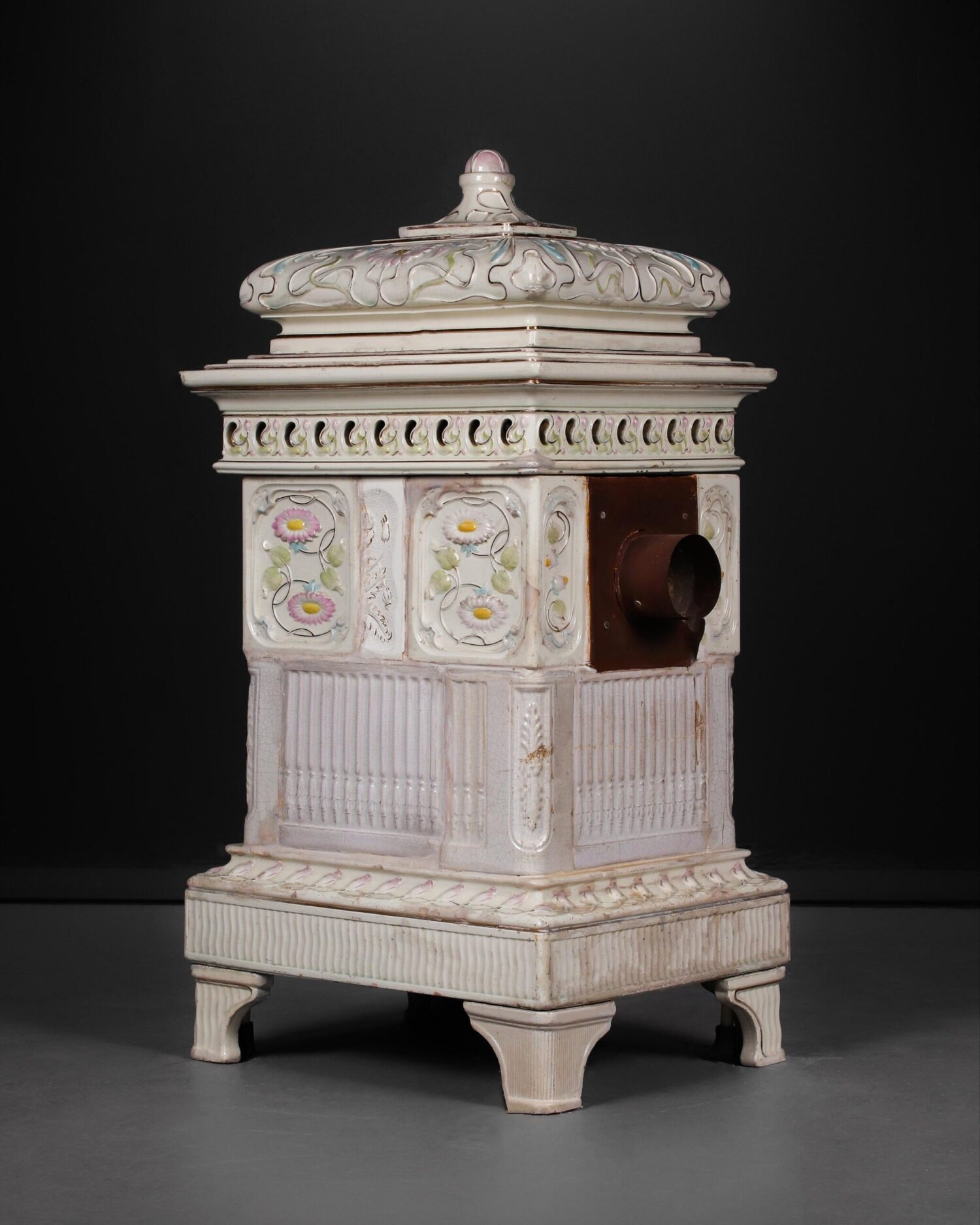 Çinili Art Nouveau Soba - Görsel 9