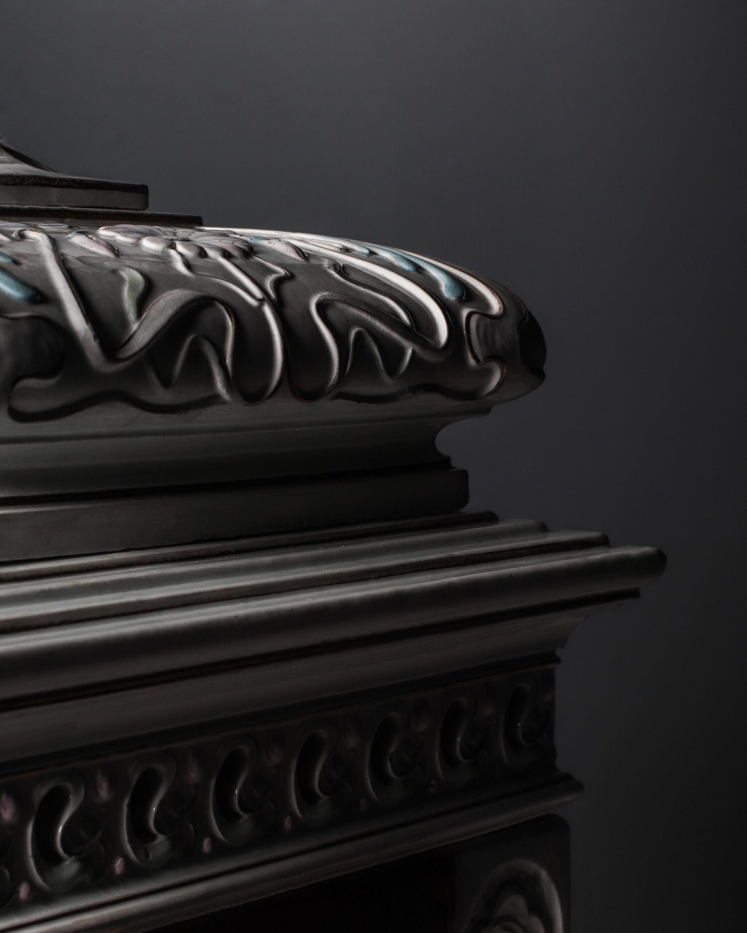 Çinili Art Nouveau Soba - Görsel 5