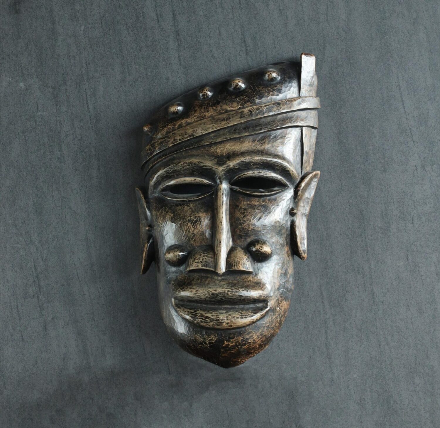 Ahşap Oyma Büyük Afrika Maskesi - Görsel 1