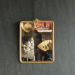 Altın Yaldızlı Ahşap Ayna