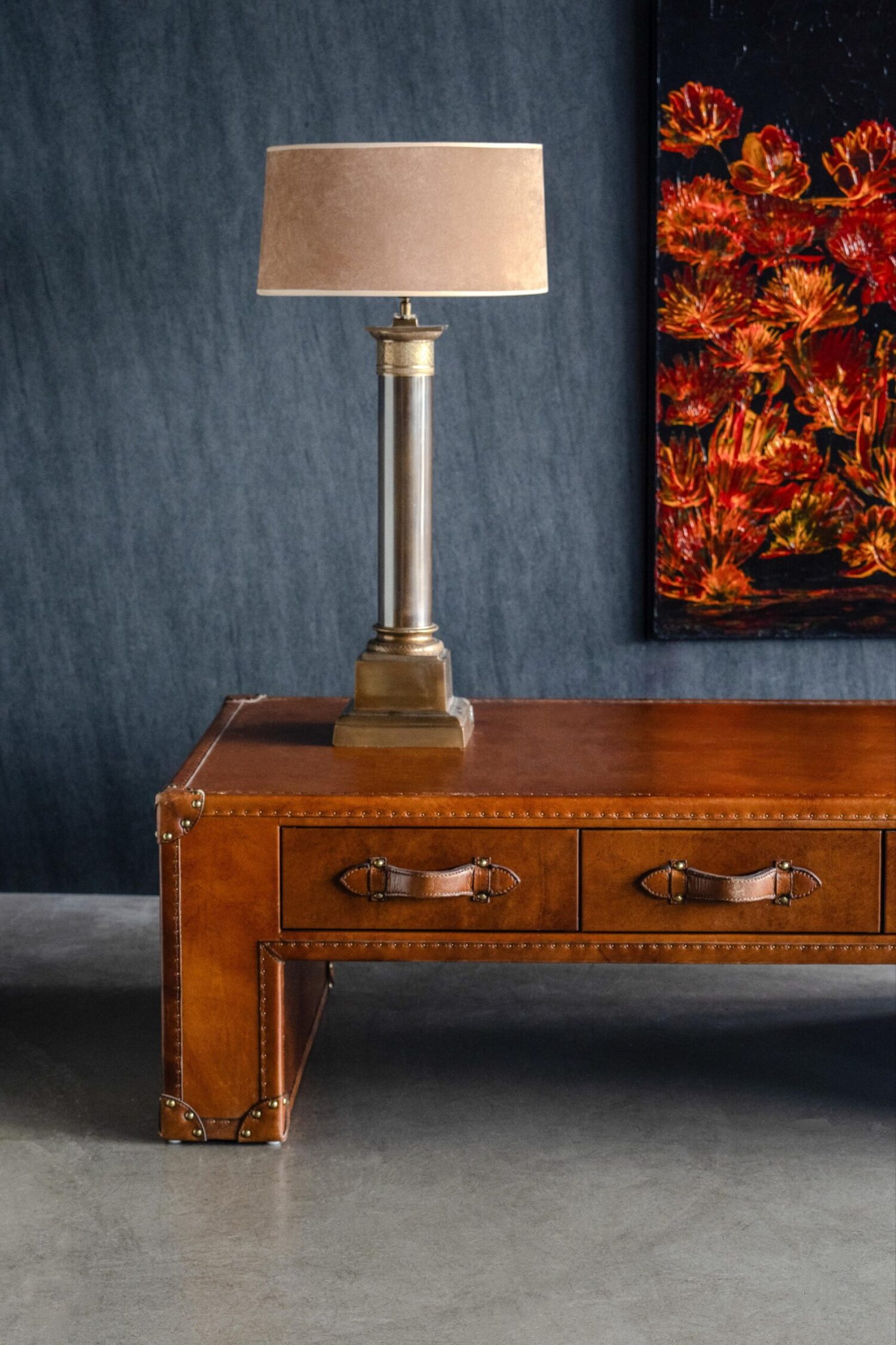 Timothy Oulton Deri Orta Sehpa - Görsel 2