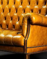 Hardal Rengi Chesterfield Kanepe - Görsel 3