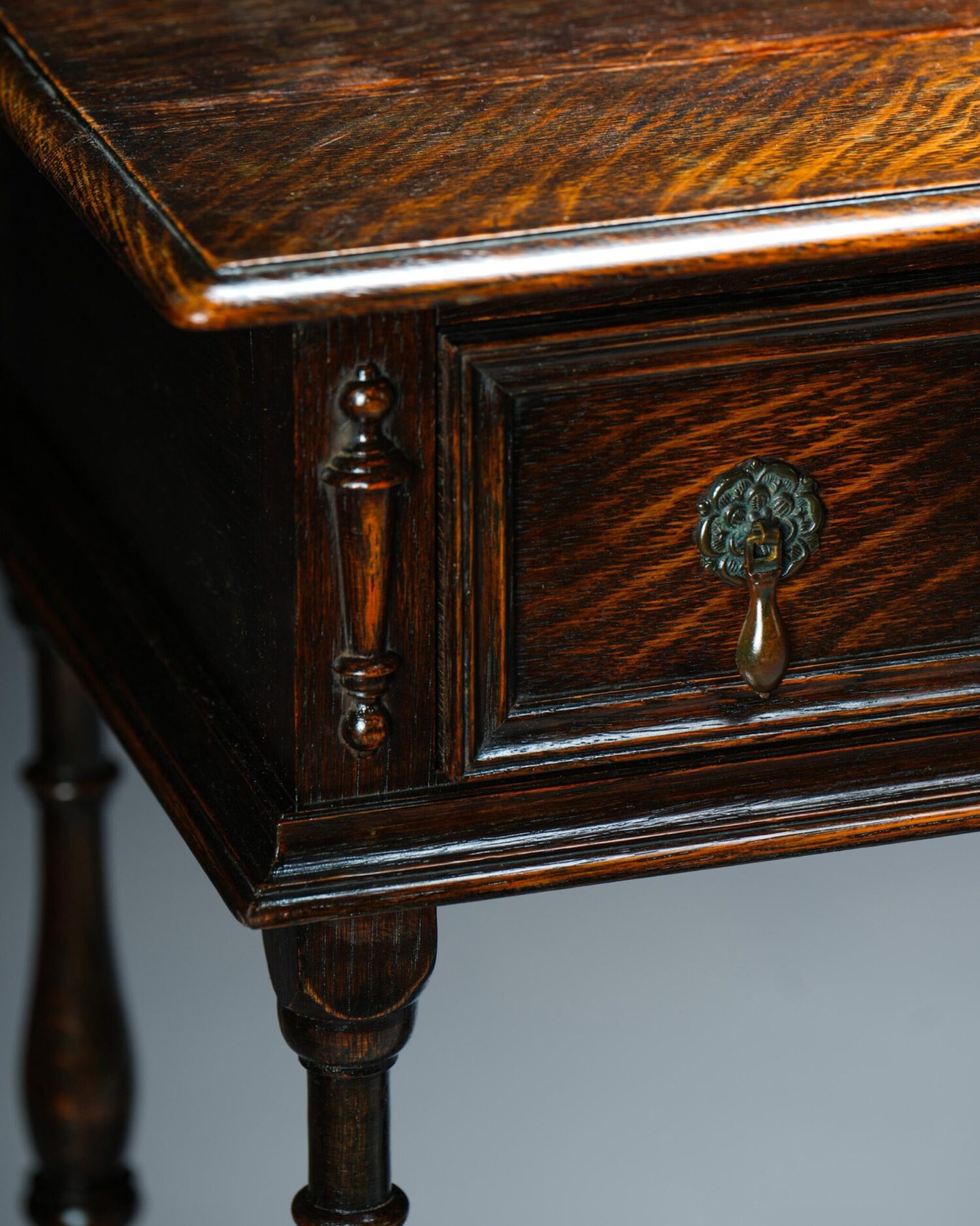 İngiliz Meşe Konsol - Görsel 4