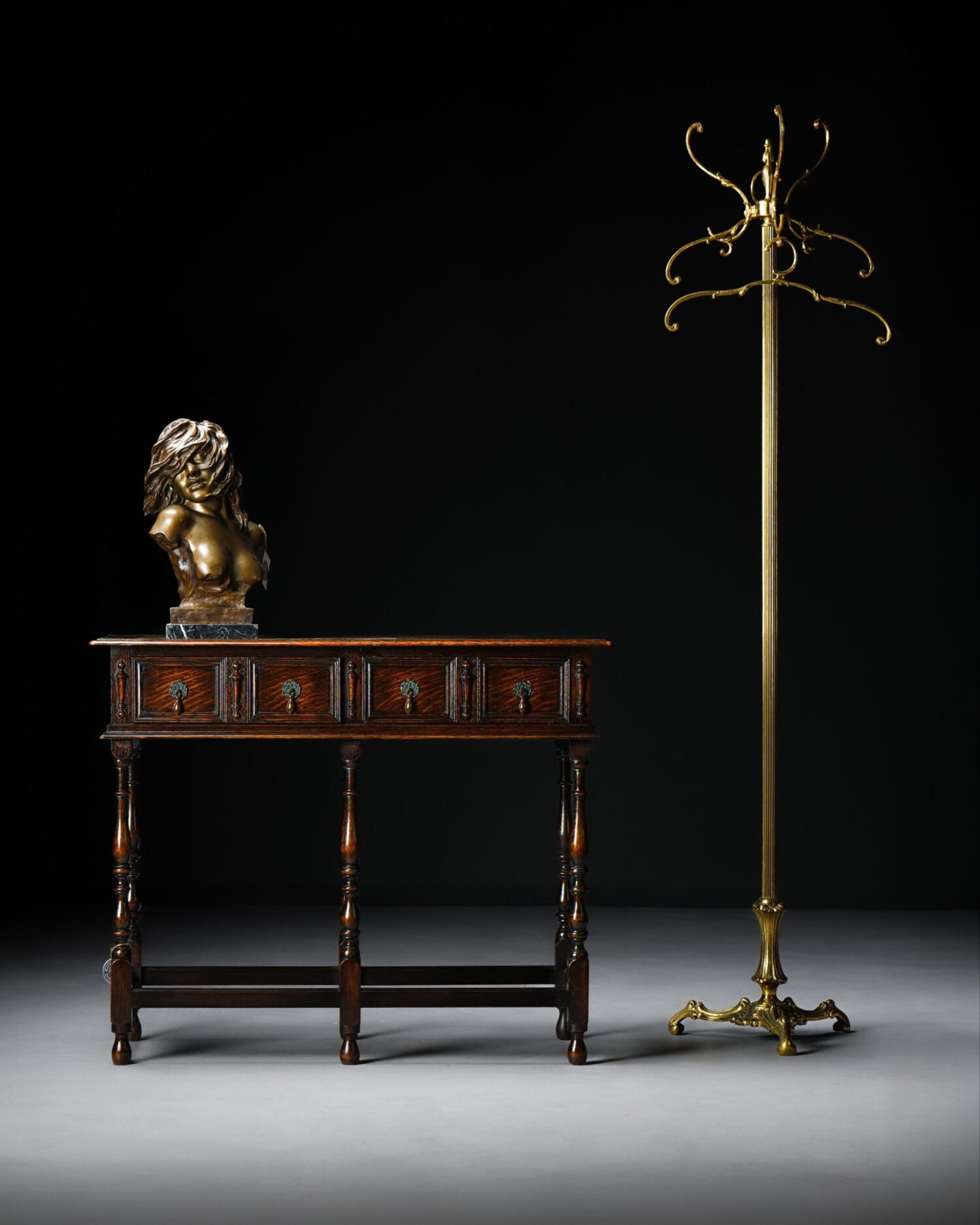 İngiliz Meşe Konsol - Görsel 8