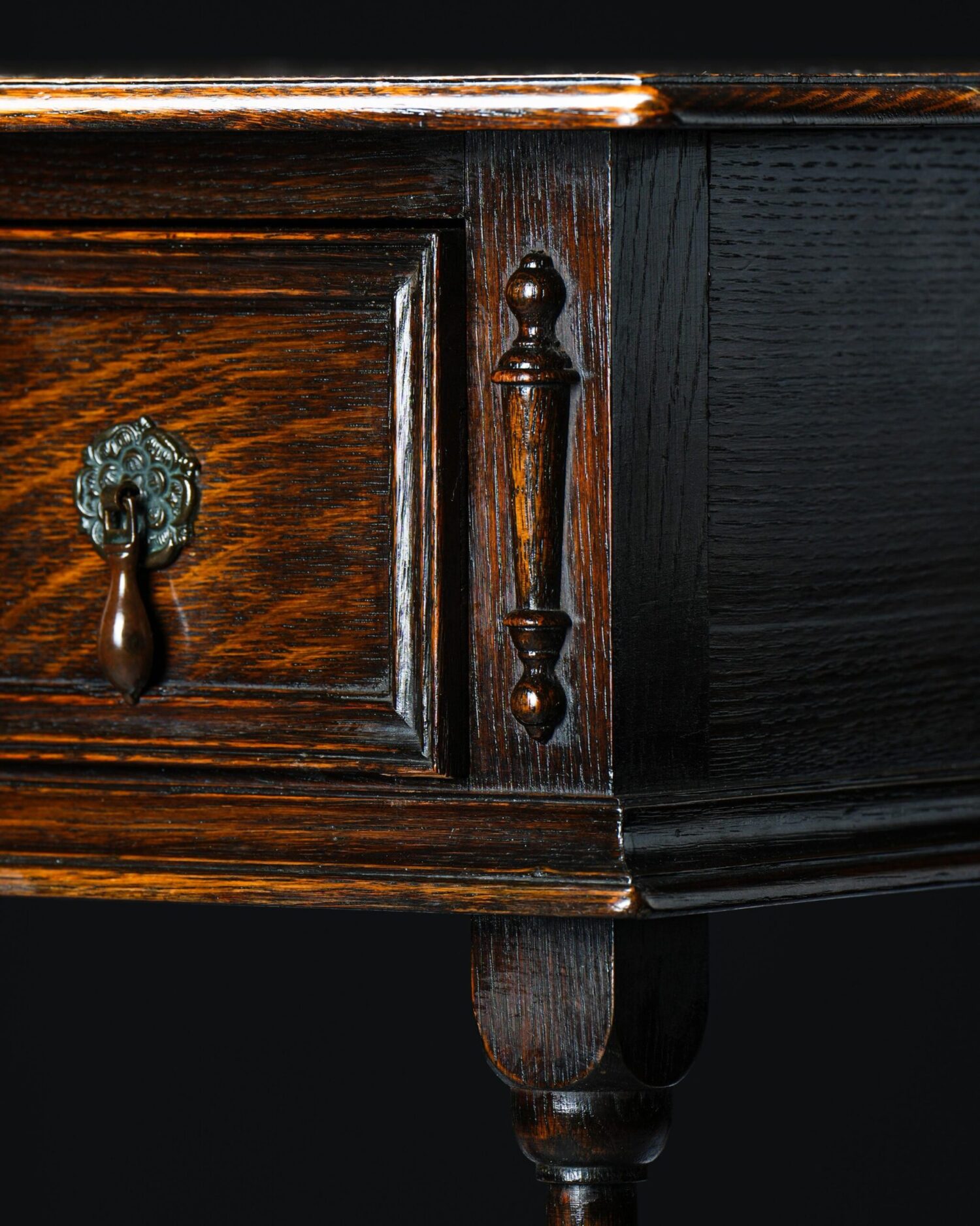 İngiliz Meşe Konsol - Görsel 6