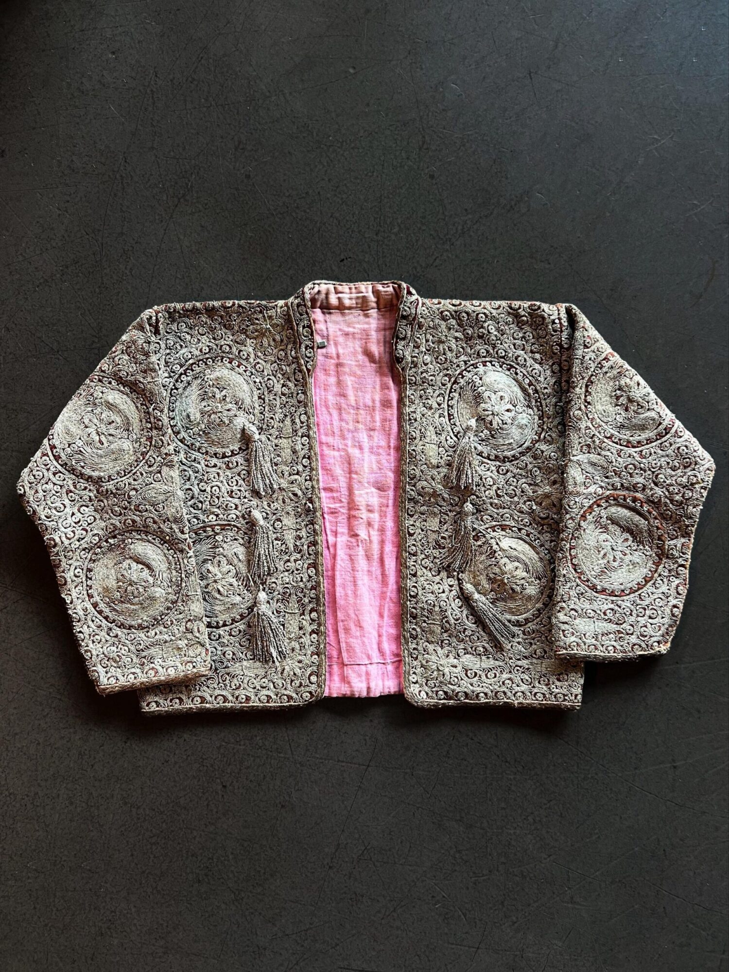 Kumaş Üzeri Sırma İşleme Osmanlı Cepken - Görsel 1