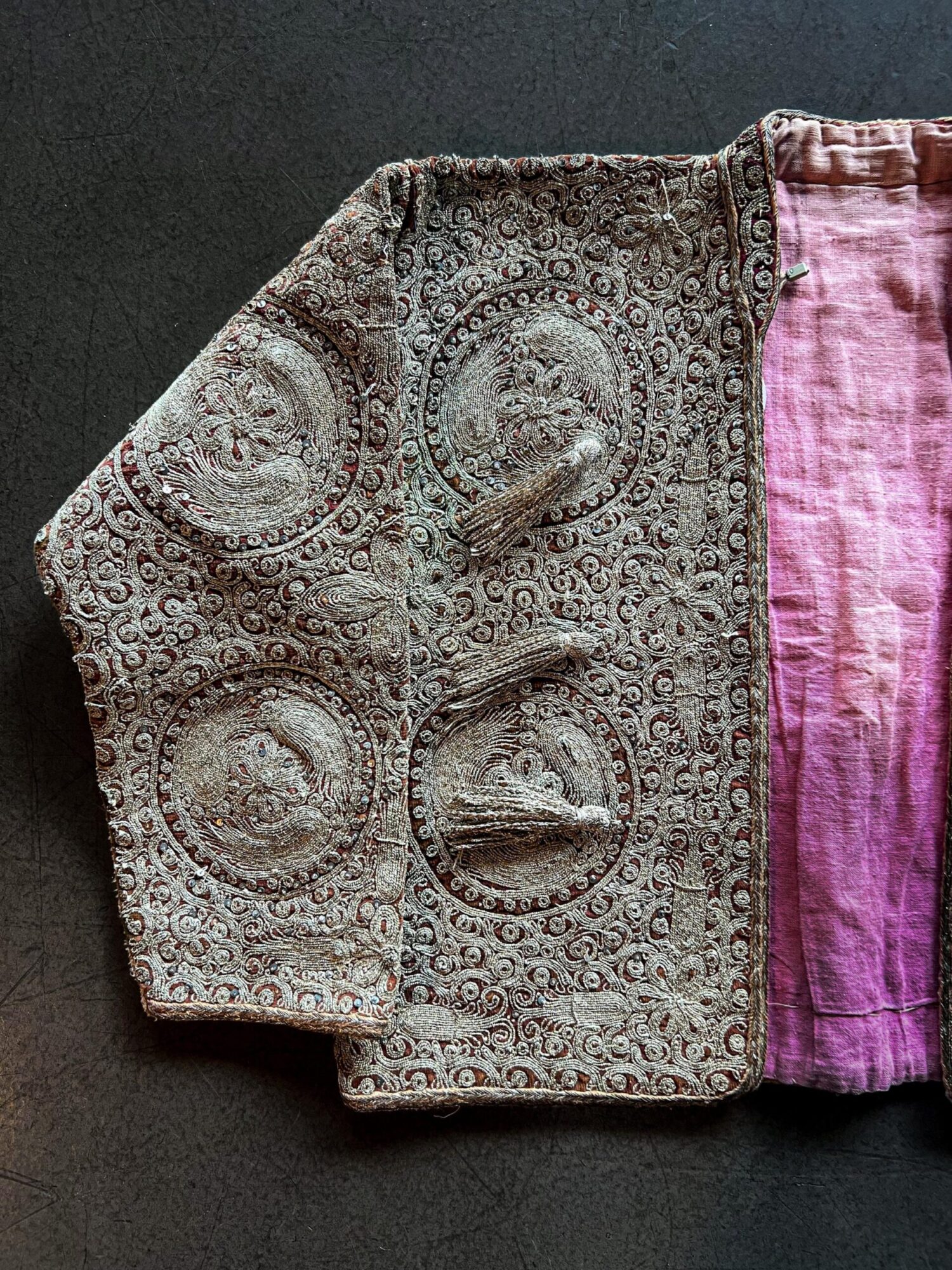 Kumaş Üzeri Sırma İşleme Osmanlı Cepken - Görsel 2