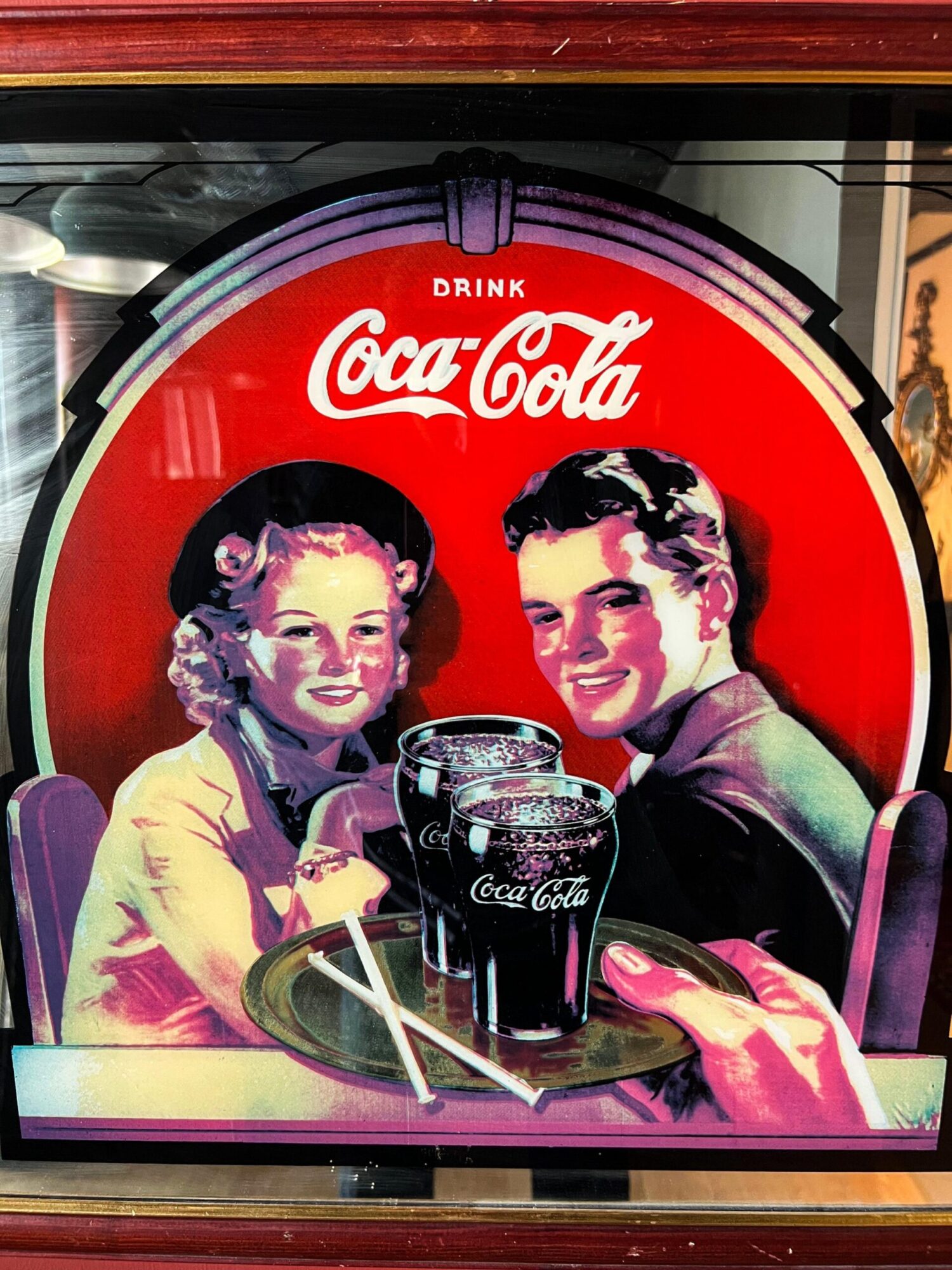 Coca-Cola Cam Altı Boyama Ayna - Görsel 2