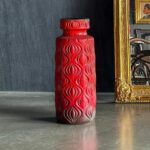 Kırmızı Seramik Büyük Vazo