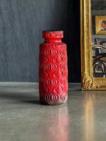 Kırmızı Seramik Büyük Vazo