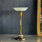 Pirinç Ayaklı Opalin Lambader