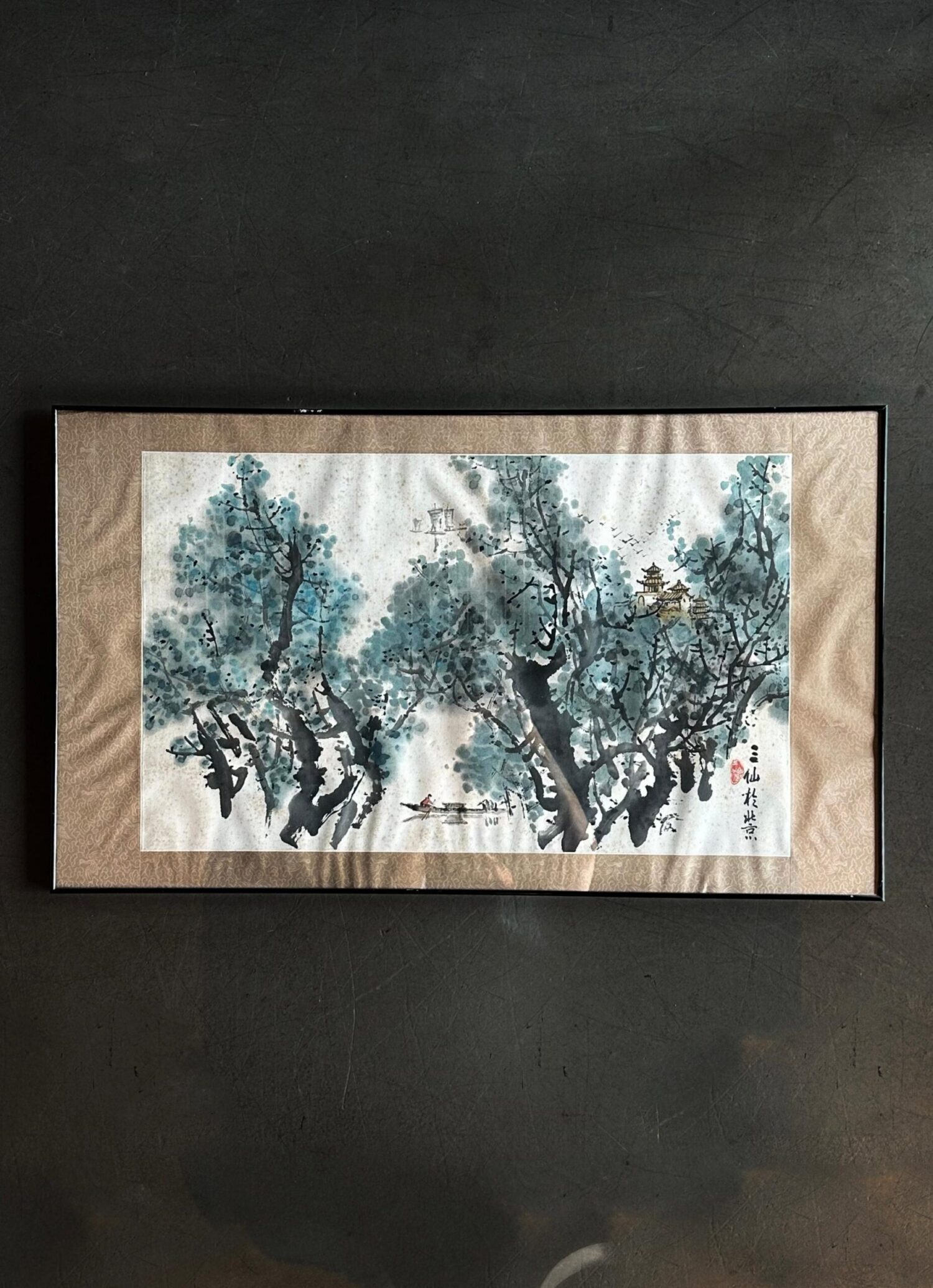 Japon Sulu Boya Tablo - Görsel 1