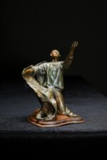 "Breaking Through" Bronz Heykel - Görsel 2