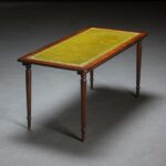 Yeşil Derili Dikdörtgen Sehpa