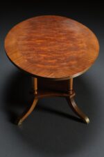 Burr Walnut Oval Sehpa - Görsel 2