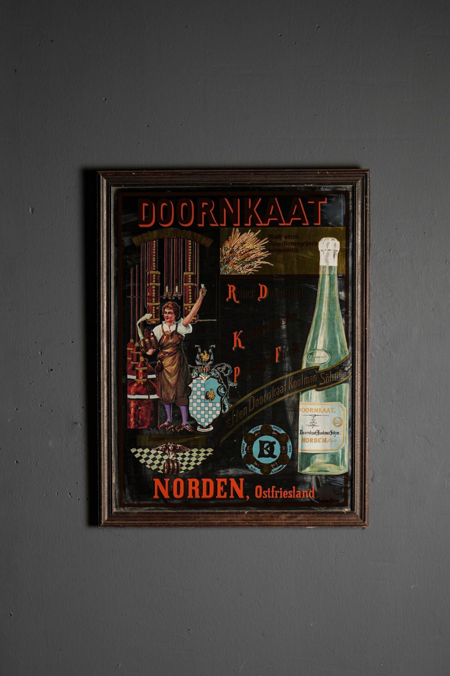 Doornkaat Cam Altı Boyama Ayna - Görsel 1