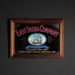 East India Company Cam Altı Boyama Ayna