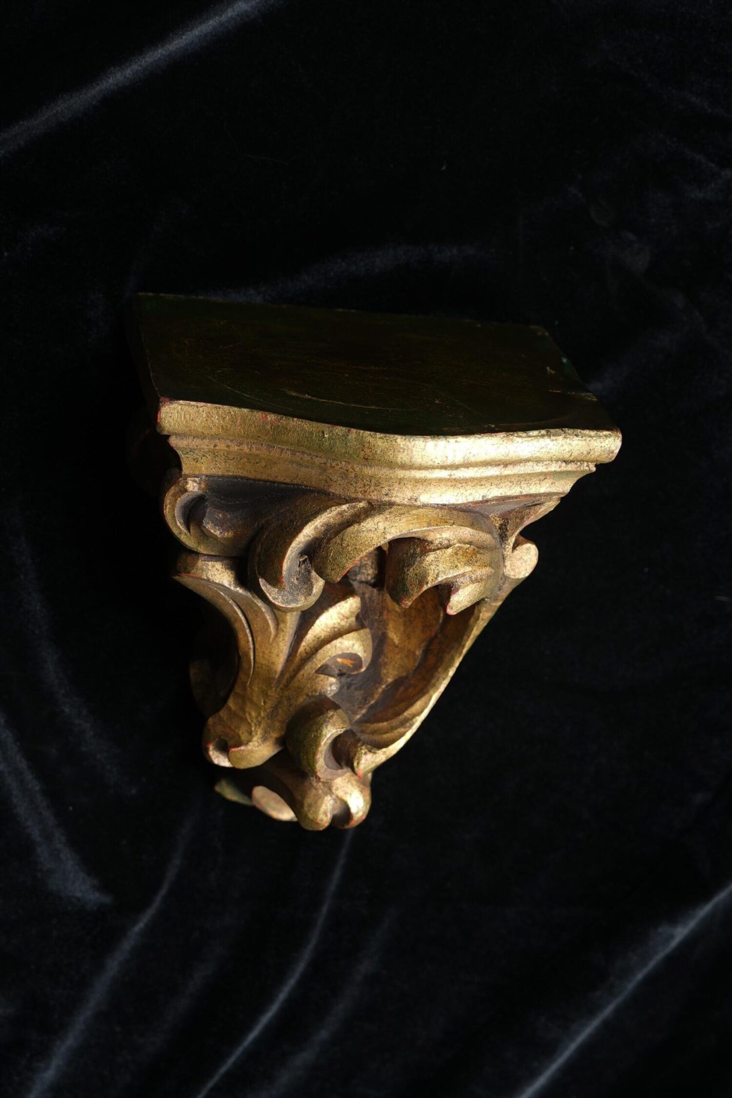 Küçük Ahşap Rocaille Raf - Görsel 2