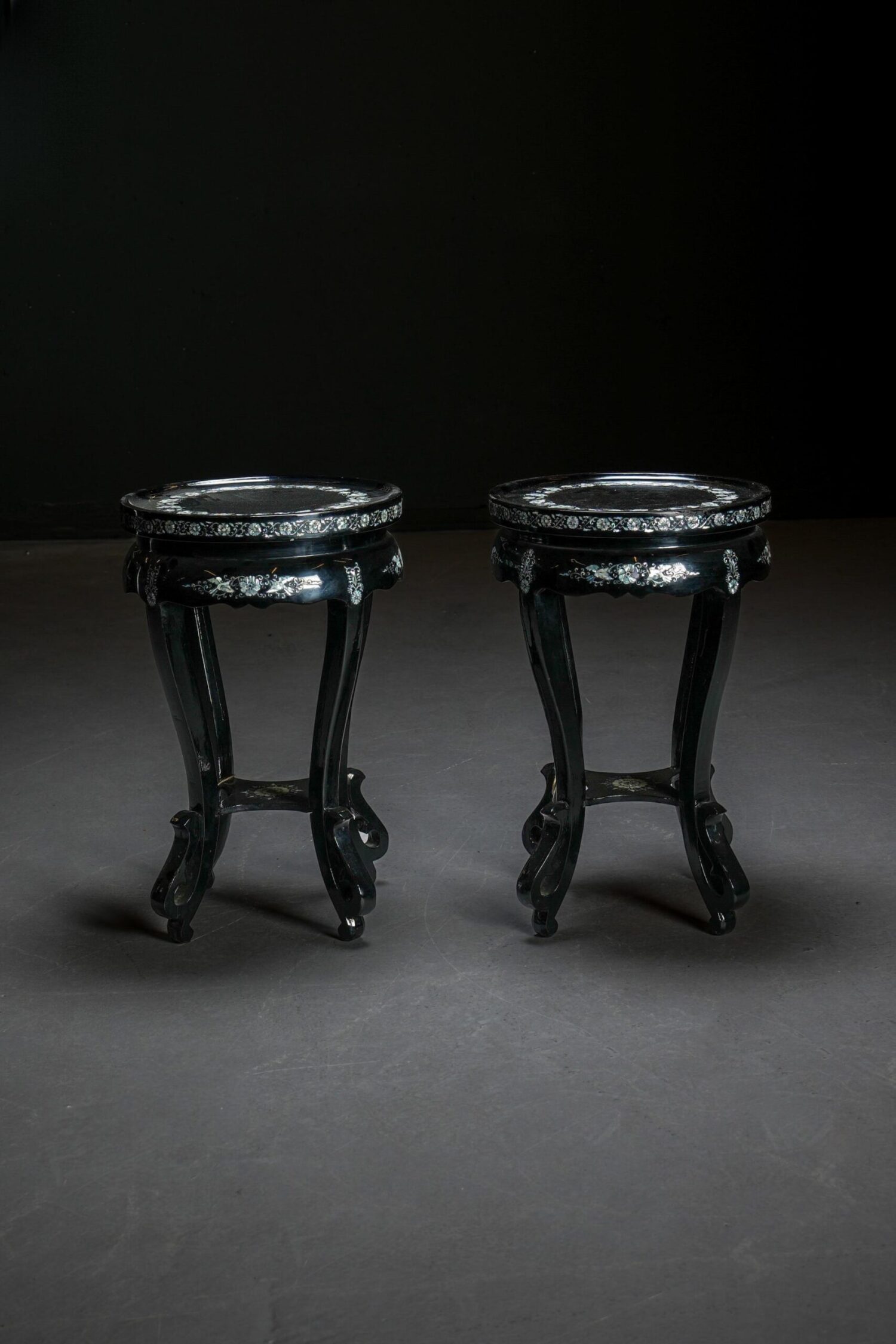 Yuvarlak Kore Sehpalar - Çift - Görsel 1