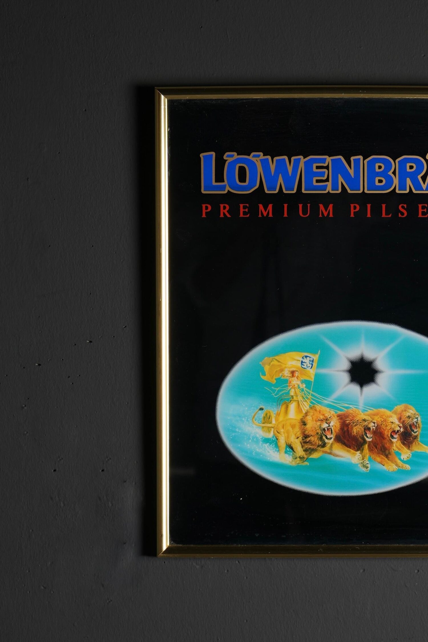 Löwenbrau Cam Altı Boyama Ayna - Görsel 2