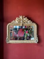 Kuş Motifli Yüksek Taçlı Fransız Ayna