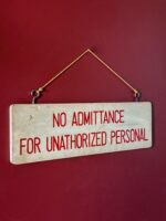 Çift Taraflı Vintage Tabela