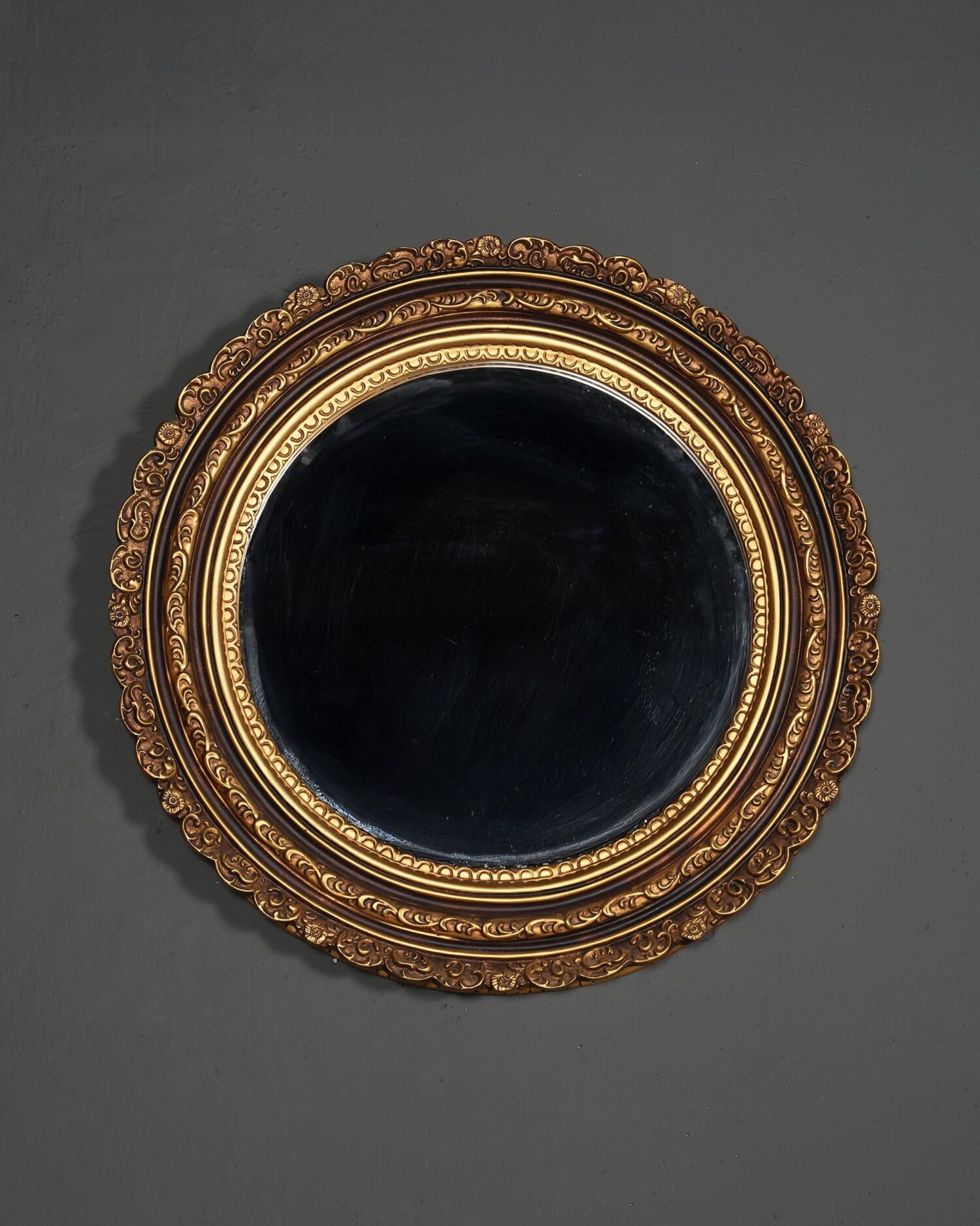 Dore Çerçeveli Yuvarlak Ayna - Görsel 1