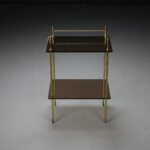 Pirinç Ayaklı Cam Sehpa