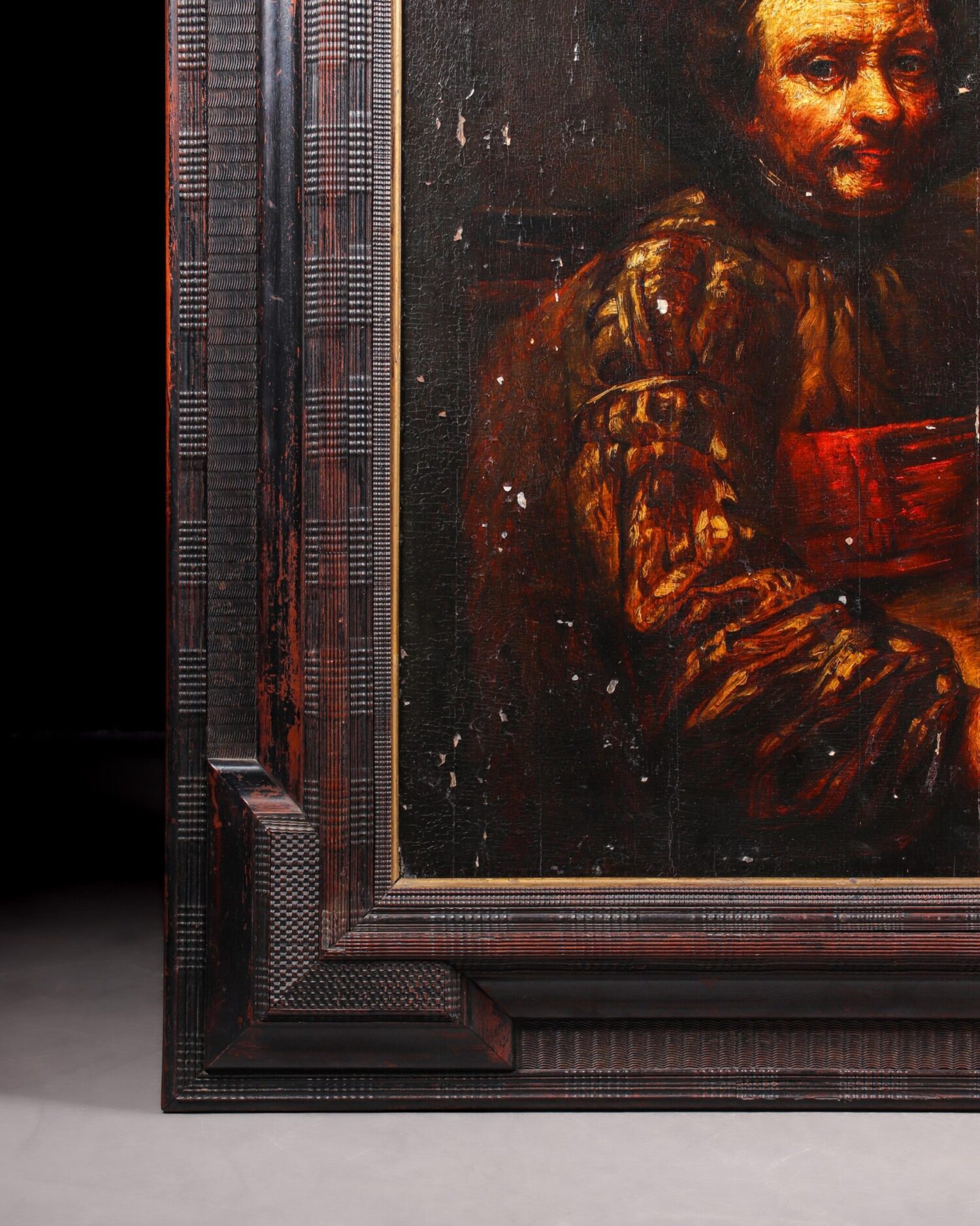 Rembrandt School, 17th Century. "Rembrandt van Rijn Portrait" - Görsel 5