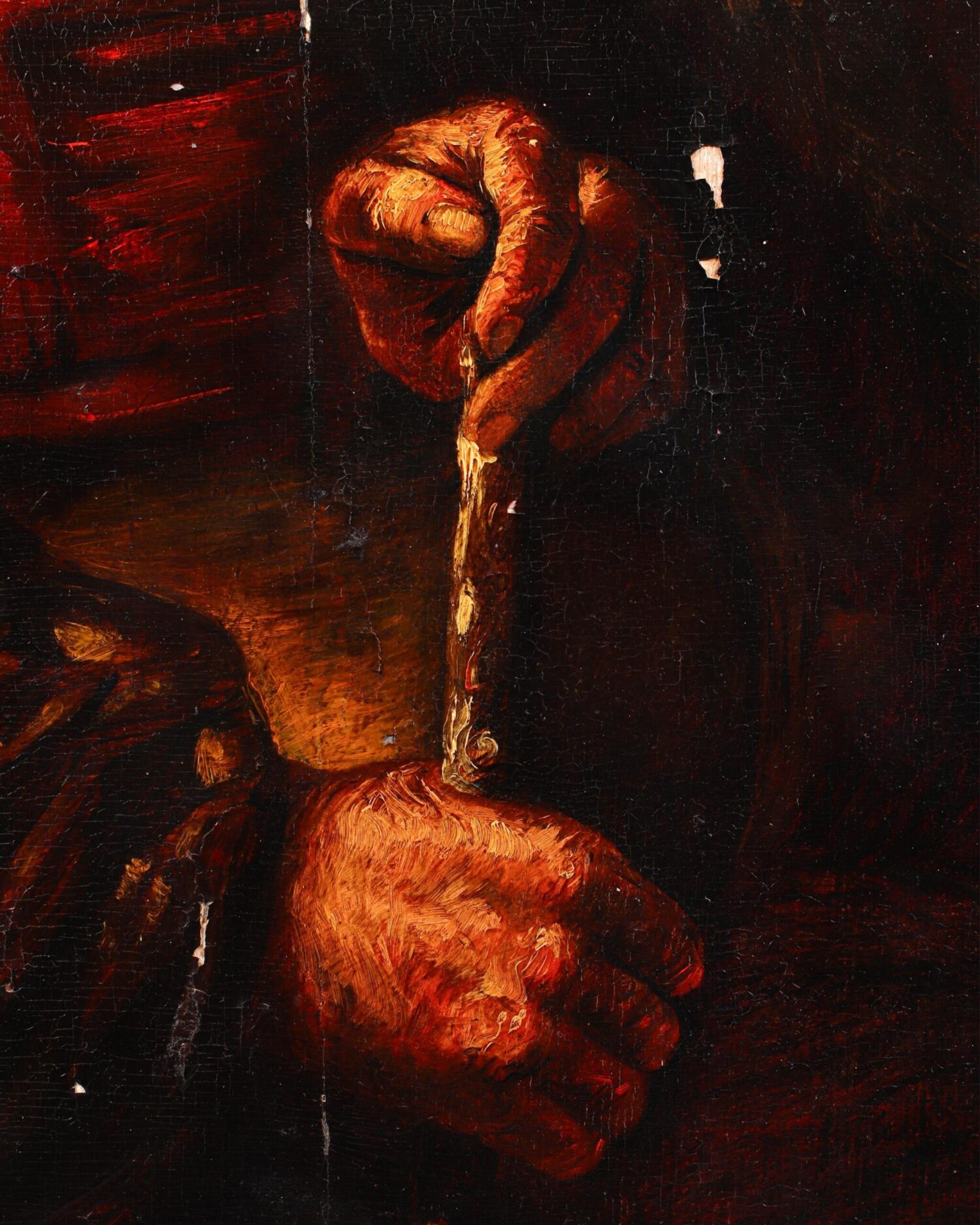 Rembrandt School, 17th Century. "Rembrandt van Rijn Portrait" - Görsel 4