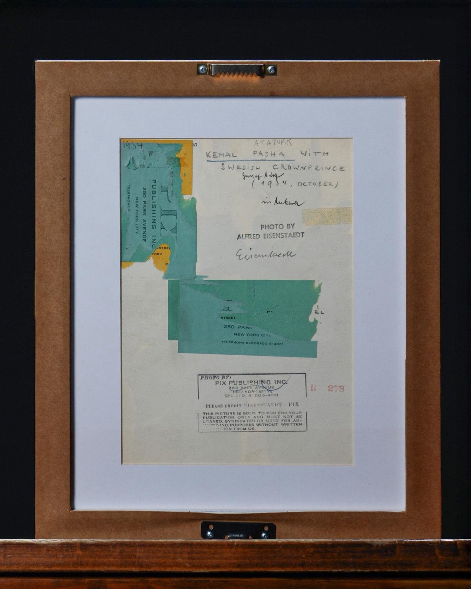 Atatürk Fotoğrafları - Alfred Eisenstaedt İmzalı ve Mühürlü, Gümüş Baskı - Görsel 5