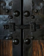 Perçinli Büyük Rustik Dolap - Kod 4019