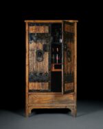 Perçinli Büyük Rustik Dolap - Kod 4019