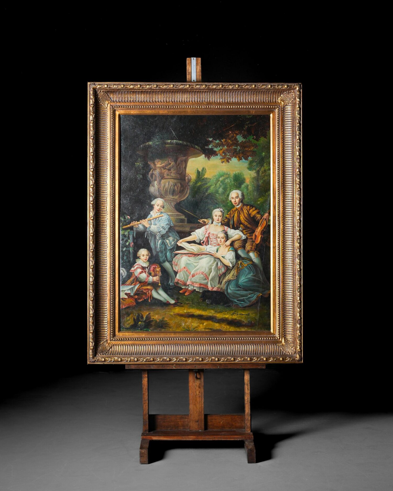 "Le marquis de Sourches et sa famille" - Görsel 2