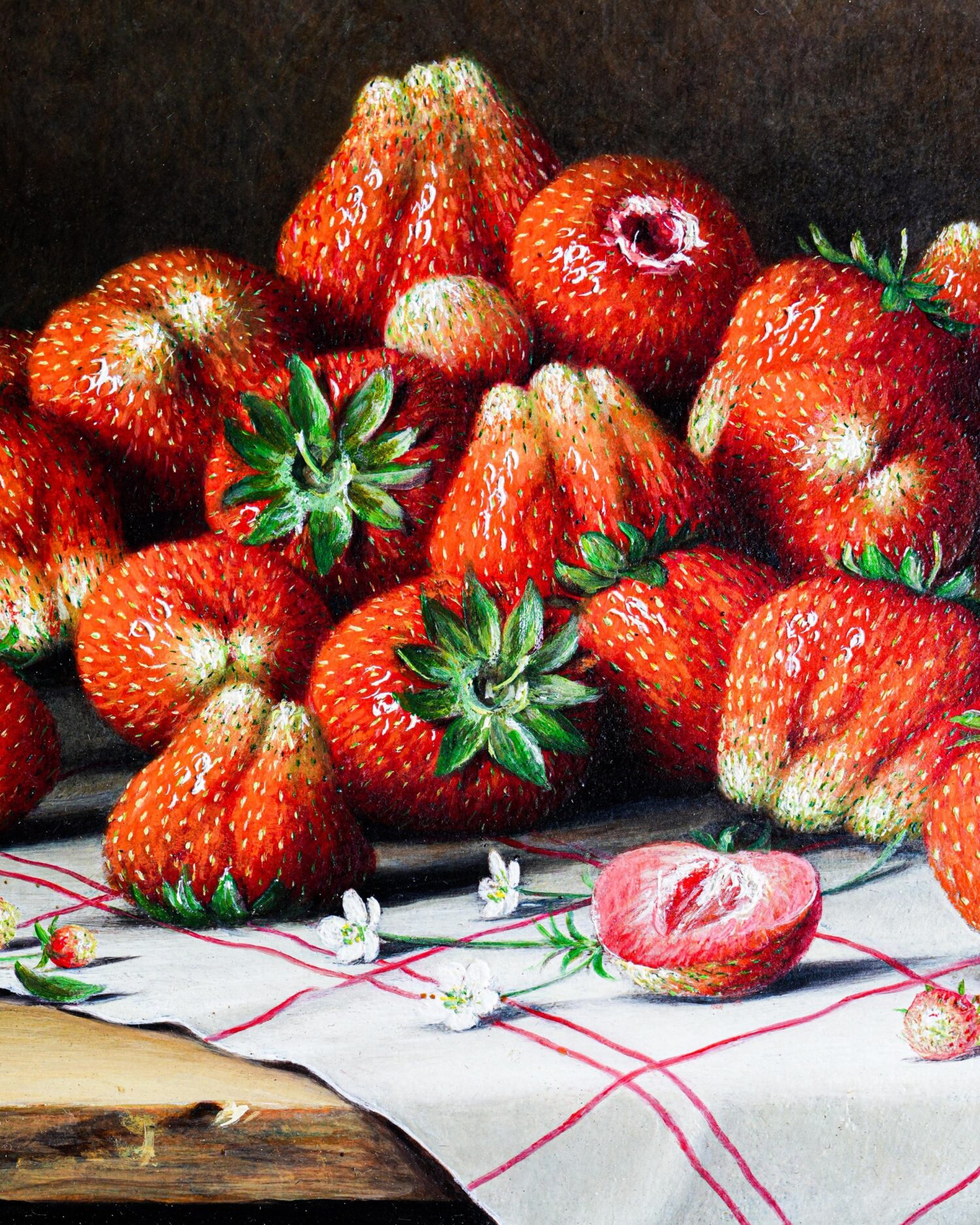 "Erdbeeren" - Çilekler - Raphael Trezzini - Görsel 4