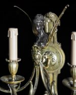 Kanatlı Siren Figürlü Bronz Aplikler - Çift - Görsel 6