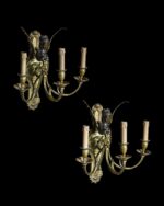 Kanatlı Siren Figürlü Bronz Aplikler - Çift