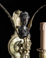 Kanatlı Siren Figürlü Bronz Aplikler - Çift - Görsel 5