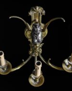 Kanatlı Siren Figürlü Bronz Aplikler - Çift - Görsel 4