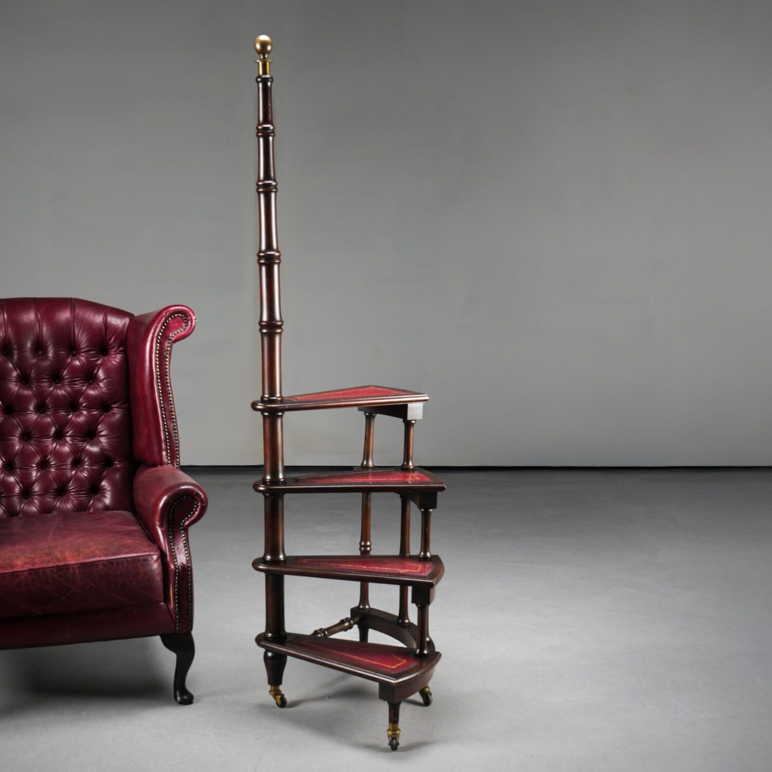 Tekerlekli Büyük Kütüphane Merdiveni - Görsel 1