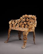 Viktorya Stili Dökme Demir Bahçe Bankı - Görsel 2