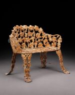 Viktorya Stili Dökme Demir Bahçe Bankı - Görsel 4