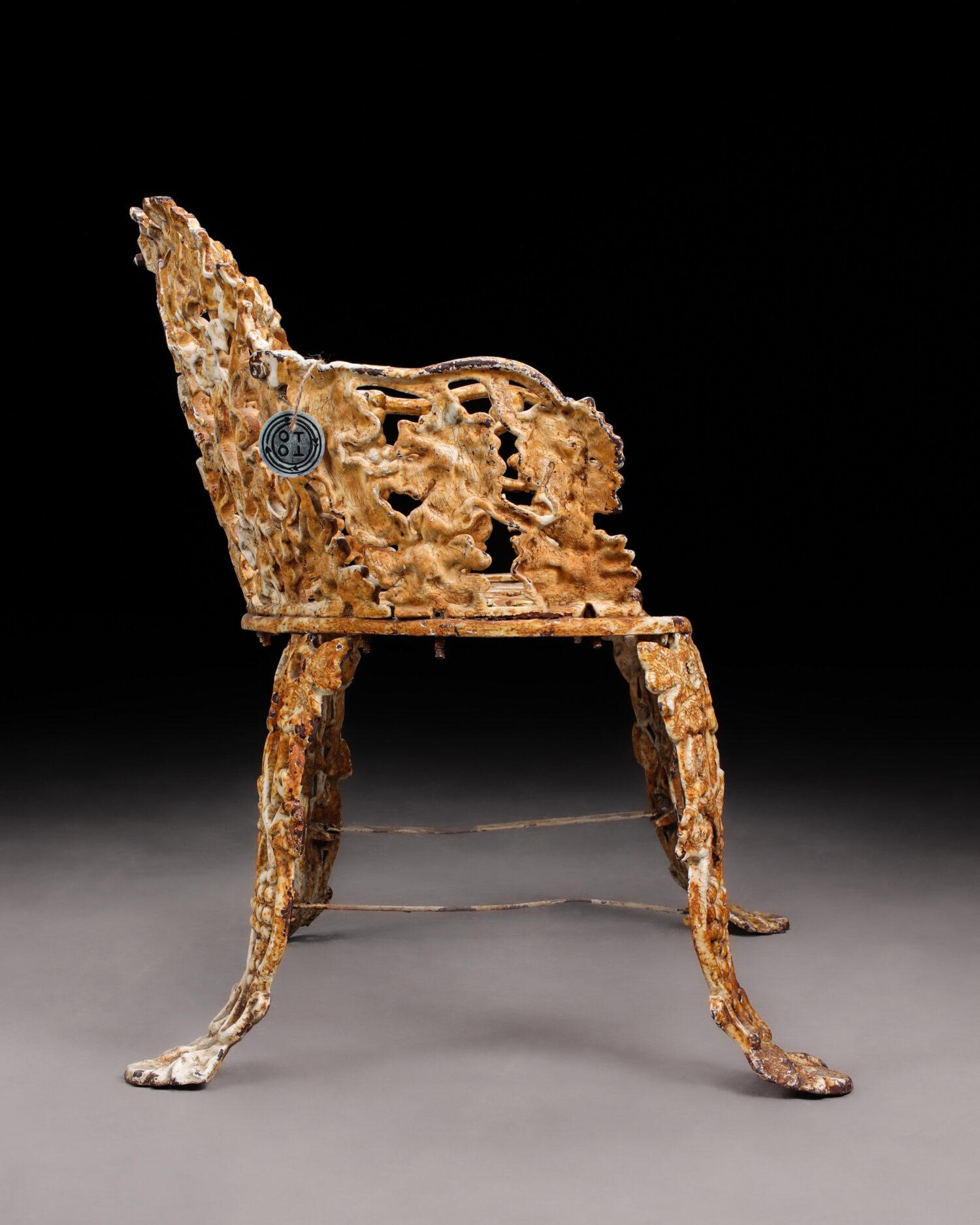 Viktorya Stili Dökme Demir Bahçe Bankı - Görsel 8