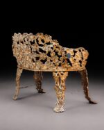 Viktorya Stili Dökme Demir Bahçe Bankı - Görsel 9