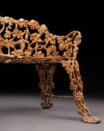 Viktorya Stili Dökme Demir Bahçe Bankı - Görsel 7