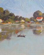 "Fraueninsel on Lake Chiemsee"Frederick Parr (1887 - 1970), UK - Görsel 3